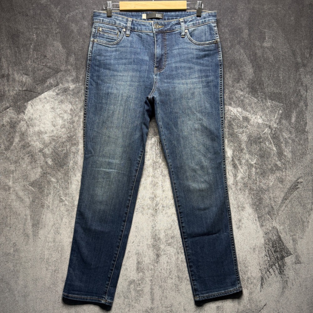 Kut From The Kloth Jeans Womens 8 Blue Catherine Boyfriend High Rise Denim
